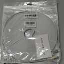 Cat 7 Ethernet Cable 20 ft, High Speed Internet Network Cable with Gold Plated RJ45 Connector, Shielded Flat Patch Cord LAN Wire for Modem, Switch, Faster Than Cat5e/Cat5/Cat6/Cat6e - 20 feet White