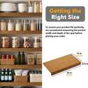 SpaceAid Bamboo Wire Shelf Covers for Pantry Rack, 24"W x 12"D, Brown 5pcs