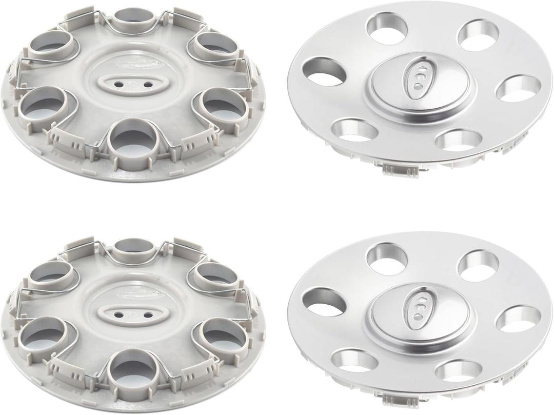4Pcs Wheel Center Cap for 2009-2014 F150 2010-2014 Expedition Wheel Rim 181.6mm(7.15in) Silver Hub Cap Wheel Cover