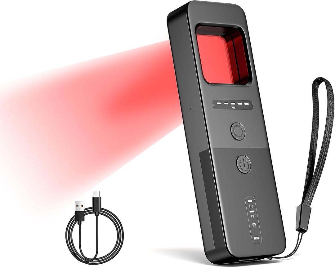 Hidden Camera Detectors, GPS Tracker Detector, Portable Camera Detectors, 5 Levels Sensitivity 5 Modes for Car Indoor Home Hotel Travel Office (300mAh)