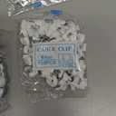 mazuu White Round Cable Clamps with Steel Nails, Pack of 100 (4MM)