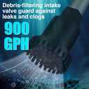 Cordless Stick Water Transfer Pump Compatible with De-walt 20V Battery(Tool Only), 900GPH Brushless Stick Utility Pump for Pool Garden Pond