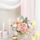 Pink Artificial Flowers Combo Box Wedding Decor,Fake Flowers,Flowers for Decoration,Silk Flowers for Home Decor Indoor,Cake Flowers,Faux Flowers for Crafts