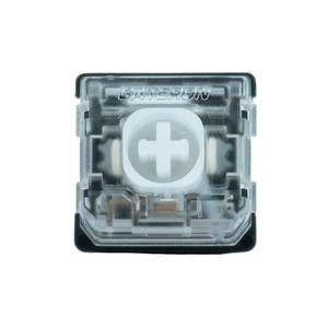 GATERON KS-33 Low Profile Silent 2.0 Keyboard Switches, Linear 3 Pin SMD LED Factory Pre-lubed for Low Profile Mechanical Keyboard (35, White)