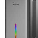 Dehumidifier for Basement (85 OZ, 800 sq ft) Quiet Dehumidifiers for Home, Auto Shut-Off, Sleep Mode, 3 Gear Timer(8H,16H,24H), Small Dehumidifier for Bedroom, Bathroom with Drain Hose(Gray Black)