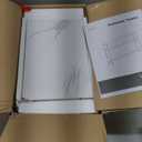 VASAGLE Console Table, 2-Tier Narrow Sofa Table with 2 Shelves, 7.9 x 39.4 x 31.5 Inches, for Living Room, Hallway, Entryway, Marble White and Ink Black ULNT131W59V1