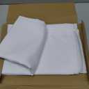 sancua White Square Tablecloths 54x54 Inch, 2 Pack - Fabric Table Cloth for Square or Round Tables, Washable Polyester Table Cover for Dinner, Holiday Party, Decorative Display Tables