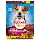 Kibbles ‘n Bits Bistro Mini Bits Small Breed Dry Dog Food, Oven Roasted Beef, Spring Vegetable and Apple Flavors for Adult Dogs, 3.5 lb. Bag (Pack of 4) EXP. 02/22/2026