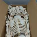 JOYIN 2PCS 36" Halloween Skeleton Decor, 3FT Full Body Stayable Movable Joints, Posable Hanging Skeletons for Halloween Decoration, Yard, Graveyard, Haunted House Props, Spooky Scene Party Favor (Yellow)