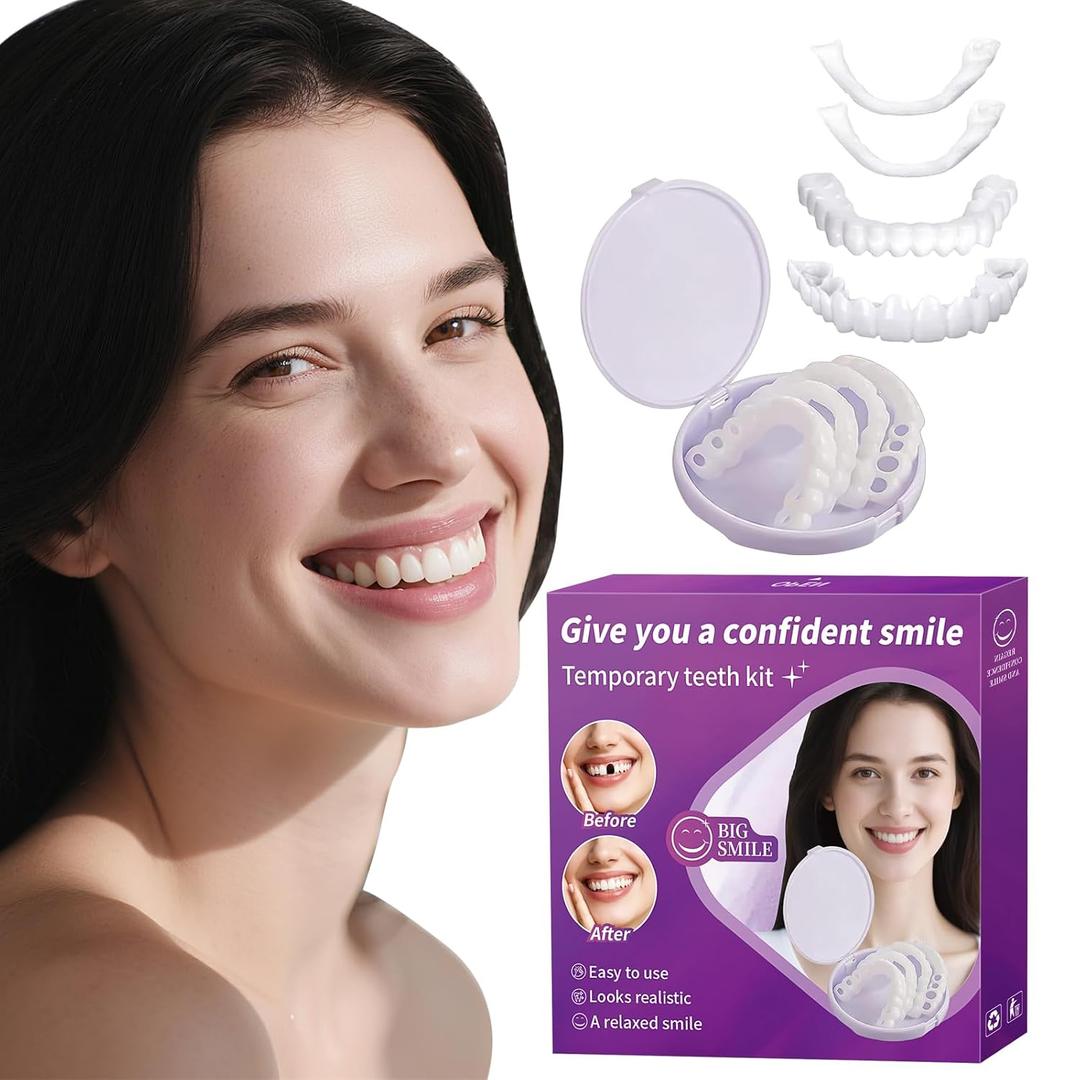 Veneers Teeth for Women and Men, Tooth Replacement Kit, Nature and Comfortable (1 Count (Pack of 1))-AAZ9