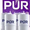 PUR Faucet Mount Replacement Filter 4-Pack, Genuine PUR Filter, 2-in-1 Powerful Filtration, Includes Lead Removal, 12-Month Value, White