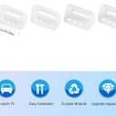 4PCS Window Switch Button Cover Trim Interior Accessories for Jeep Wrangler JL JLU Gladiator JT 2018-2024 (White)