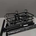 SEIRIONE Corner Shower Caddy Tension Pole, Rustproof Bathroom Shower Organizer Corner, 4-Tier Adjustable Bathroom Shelf, Solid Rack Ideal for Bathtub Storage, 34 to 116 Inch Height, Black