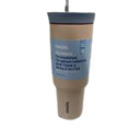 Owala Travel Tumbler SS 40oz Beige Blue Bottle