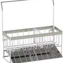 Sponge Holder with Drip Tray Kitchen Sink Organizer Countertop Sink Storage Rack Holder with Drain Pan Easy to Use