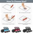 Dog Shoes, Otunrues Dog Shoes for Small Medium Large Dogs, Anti-Slip Dog Boot with Reflective, Waterproof Dog Booties & Paw Protectors for Winter Snowy Hot Pavement Day (Black, L)