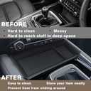 Muslogy Center Console Front Organizer Compatible with Mazda CX5 CX-5 Accessories 2022-2025 Tray Storage Coin Holder Gear Shifter Front Storage Inserts Organizer Armrest Box Secondary Accessories