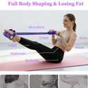2 x Pedal Resistance Bands with Handles, Multifunction Tension Rope for Arm, Leg, Waist and Shoulder Training