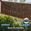 Shade Cloth for Garden, 20 x 30 FT 90% Mesh Tarp with Grommets Shade Cloth for Greenhouse,Patio,Vegetables,Plants Cover and Chicken Coops, Mocha Shade Net for Outdoor Garden