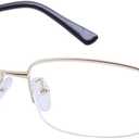 HUIHUIKK Nearsighted Metal Myopia Glasses Everyday Use Mens Womens Distance Spectacles (NOT READING GLASSES)