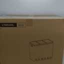 SONGMICS Trash Can, 3 x 4.8 Gallon Garbage Can, 14.4 Gallon Recycle Bin with Soft-Close Lids, Pedals, and Inner Buckets for Kitchen, Stainless Steel, Silver and Black ULTB54NL