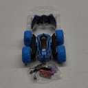 KKONES Remote Control Car, 2.4GHz Double Sided 360 Flips Rotating Electric Race RC Stunt Car, LED Wheel & Headlight High Speed Off Road Cars Toy Gift for 3 4 5 6 7 8-12 Year Old Boy Toys (Blue)