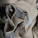 Pleat Natural Beige Black Out 102 Inch Long Privacy Curtains for Room Divider 2 Panels Set, Elegant Memory Trained Pinch Pleated Linen Energy Efficient Drapes for Dorm Room Window 40"W x 102"L Length