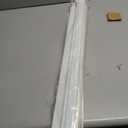 LazBlinds No Drill Zebra Blinds for Windows 36" W x 64" H, White