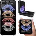 Case for Samsung Galaxy Z Flip 5G, Military-Grade Protection, All-Around Shockproof Corners, Anti-Scratch Phone Case for Galaxy Z Flip 5G - Colorful Lips