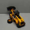Bulldozer Toy, 16" Front Loader, 1:10 Scale Classics Bulldozer, Wheel Loader with Real Working Arm & Bucket, Lights & Sounds Construction Vehicle Toy for Boys and Girls, Kids, Toddlers, Ages 3+