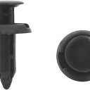 uxcell 50 Pcs 6mm Hole Dia Plastic Fastener Door Panel Clips Push Type Rivet Retainer Bumper Pin, 50 Pack
