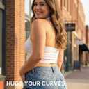JOYSPELS Halter Workout Tank Top with Built in Bra Buttery Soft Longline Sports Bra Yoga Pilates Gym Casual Wear