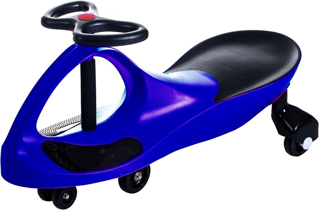 Wiggle Car - Ride on Toy for Ages 3 and Up - Toddler Ride on Toys with no Batteries, Gears, or Pedals Just Twist, Wiggle, and Go by Lil Rider (Blue)