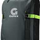 Gonex Rolling Duffle Bag with Wheels, Water-repellent 30 inch Nylon Large Wheeled Travel Duffel Luggage with TSA Lock & Telescopic Handle 100L, Green
