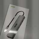 Acer USB C Hub, 7 in 1 Multi-Port Adapter for Laptop, 4K, HDMI Splitter with 2 USB A 3.1 & Type-C to HDMI Data Port, PD 100W Charging, SD Card Reader for Computer, Desktop, Space Grey