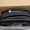 Garden Hose 100FT Non-Expanding, Lightweight Hose With 10-Function Nozzle, Leak-Proof No-Knot, Easy to Carry, Wear-Resistant, Sturdy 3/4GHT Flexible Water Hose for Outdoor (Black with Nozzle)
