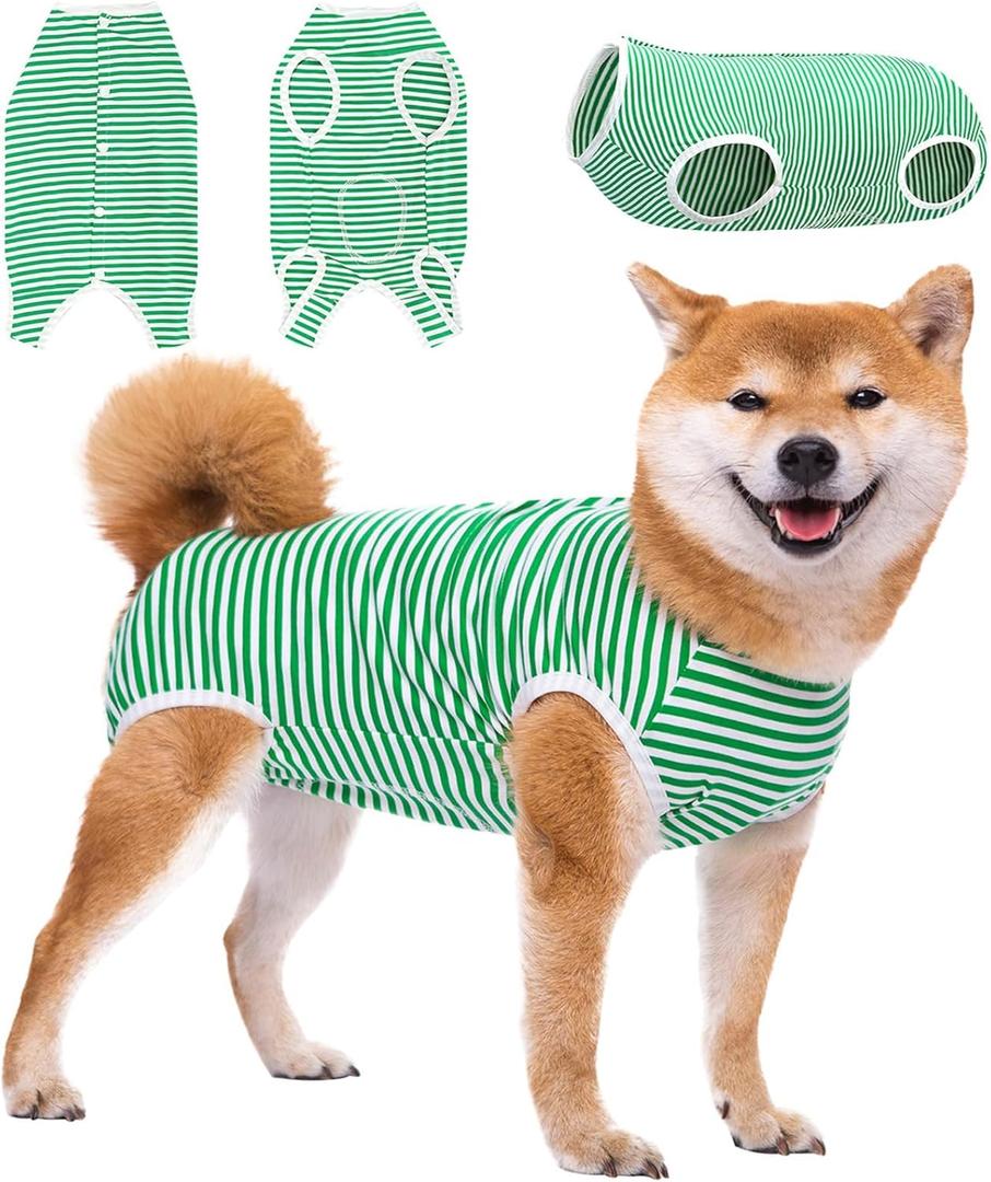 Dog Surgery Suit Female Spay Recovery Suit for Dogs, Dog Onesie Body Suits for Surgery Male Neuter, Breathable Dog Surgical Recovery Suit to Stop Licking Dog Cone Alternative for Dogs Puppy (X-Large)