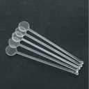 Brccee AC 100PCS 7 Inches Cocktail Swizzle Sticks, Disposable Plastic Drink Stirrers Plastic Coffee Whiskey Beverage Stirrers (Transparent)