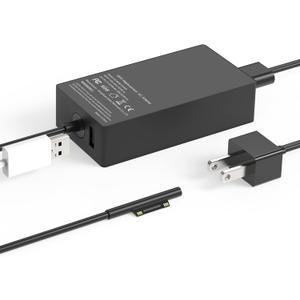 65W Charger Compatible with Microsoft Surface Pro 11, 10, 9, 8, 7+, 7, 6, 5, 4, 3, X, Surface Laptop 7/6/5/4/3/2/1, Surface Go 4/3/2/1, Surface Book 2/1,Compatible with 44W 36W