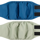 Paw Legend Washable Dog Belly Band Wrap Diapers for Male Dog | High Absorbing Puppy & Doggy Diapers Male (2 Pack,Grey,Navy,Medium)