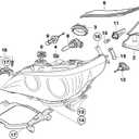 KIMISS Headlight Bracket, 63126936089 63126936090 Headlight Mounting Brackets Support Fit for 5 Series E60 E61 525i 528xi 530i (Right)