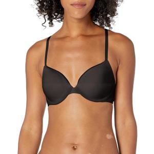 Calvin Klein Women's Constant Convertible Strap Lightly Lined Demi Bra (36A, Black)