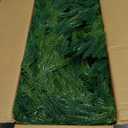 Hananona 9 Ft 2 Pcs Artificial Norfolk Pine Garlands, Realistic Pine Garland, Green Artificial Greenery Garland for Table, Mantle, Wall, Indoor, Outdoor Winter Christmas Decorations (2, 9 FT)