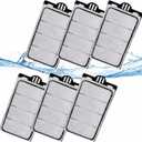 GOZILLA 6 Pack Auqarium Filter Cartridges, 3-Layer Auqarium Filters Replacement Plates, Turtle Tank Filter Sponges with Activated Carbon, Suitable for 3.5W 74GPH Low-Water Filters.