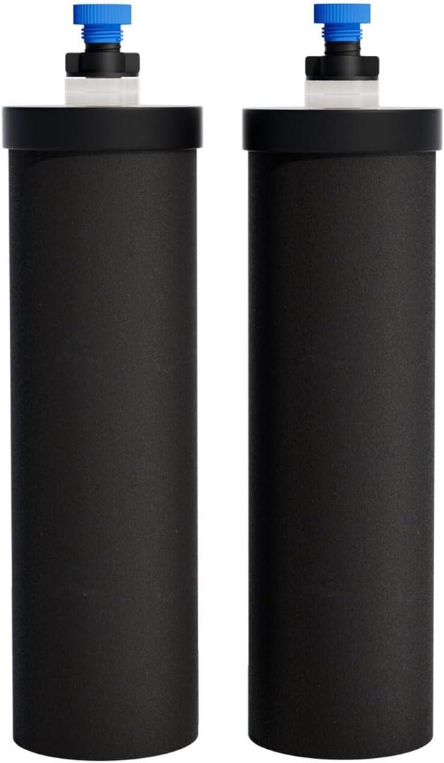 Black Purification Elements, Replacement for ProOne and Berkey Big+ Gravity Water Filters System, NSF/ANSI 42&372 Certified Replacement Filter Elements, 0.01 Micron Filtration (2 Pack)