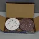 S SATC 72 PCS 5 Inch 8 Hole Hook and Loop Adhesive Sanding Discs Sandpaper for Random Orbital Sander 40 60 80 120 180 240 320 Grits
