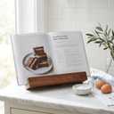 Beautiful Cookbook Stand for Your Kitchen Counter - Solid Wood Stand Easily Keeps Cook or Recipe Books Open for Convenient Cooking - Perfectly Fits Your iPad/Tablet and Enhances Any Kitchen Decor