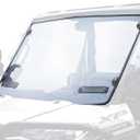 KIWI MASTER Vented Full Windshield for 2017-2025 Polaris Ranger 1000/ XP/ Crew Accessories Hard Coat Poly Front Window Heavy Duty Polycarbonate Scratch Resistant