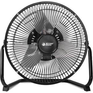 BEYOND BREEZE Floor Fan 9 Inch, 3-Speed Portable Metal Fan with Adjustable Tilt, Quiet Small Cradle Floor Fan for Home, Office, Bedroom