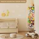 Corner Stuffed Animal Storage Net - Stuffed Animals Holder with Light - Plush Organizer Hanging Stuffed Animal Hammock with Adjustable Length for Bedroom